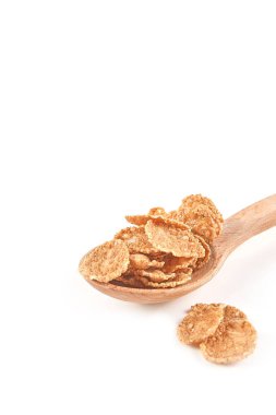 Beyaz arka plan üzerinde izole çok tahıl gevreği. Sağlık Gıda