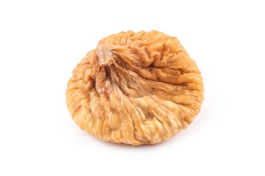 Kuru incir izole üzerinde beyaz arka plan kapatın. Gıda katkı maddeleri