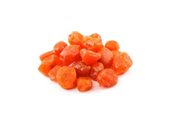 Getrockneter Orange Kumquat Isoliert Auf Weißem Hintergrund Ansicht Von Oben — Stockfoto