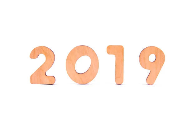 Feliz Ano Novo Com 2019 Números Fundo Brilhante — Fotografia de Stock