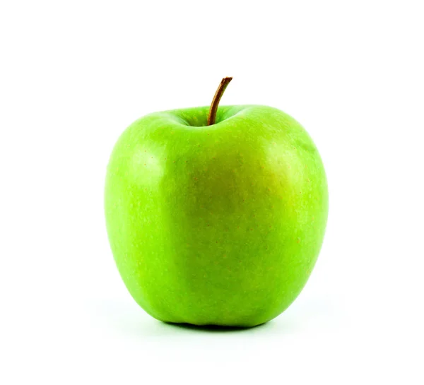 Frischer Reifer Apfel Isoliert Auf Weißem Hintergrund Lebensmittelzutaten Gesundheitsprodukt — Stockfoto