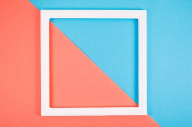 Arka plan üzerinde beyaz bir çerçeve