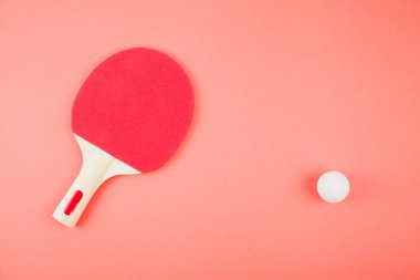 Pin-pong kauçukve bir top