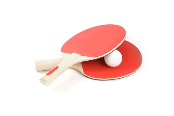 PIN-Pong gumy i piłki — Zdjęcie stockowe
