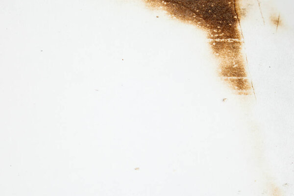 isolated scorched paper