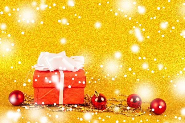 Christmas gold background — Stock Photo, Image