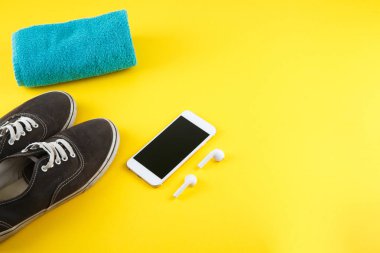 Ekipman ile Fitness arka plan