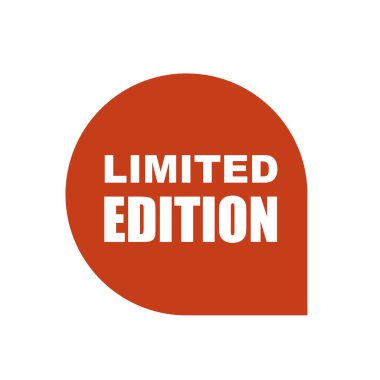 Kırmızı vektör afiş limited edition