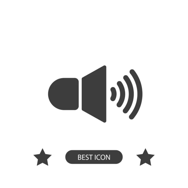 Ícone de volume do alto-falante vetorial — Vetor de Stock