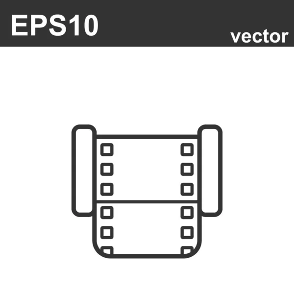 Videokamera Film Band Spule Vektor-Symbol — Stockvektor
