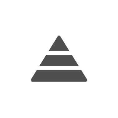 Beyaz arkaplanda diyagram veri vektörü simgesi