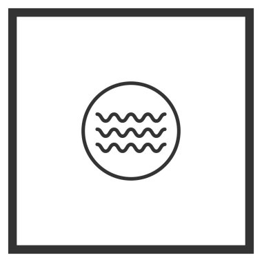 Siyah su dalgası ikonu. beyaz zemin üzerinde izole edilmiş yassı minimal modern sel logoti grafik tasarım elementi. Şirket, marka ve dalgalı veya akış logosu için akışkan akım etiketi kavramı