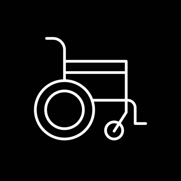 Ортопедическая Травматологическая Реабилитация Икона Векторной Линии Символ Инвалидной Коляски Привлекательный — стоковый вектор