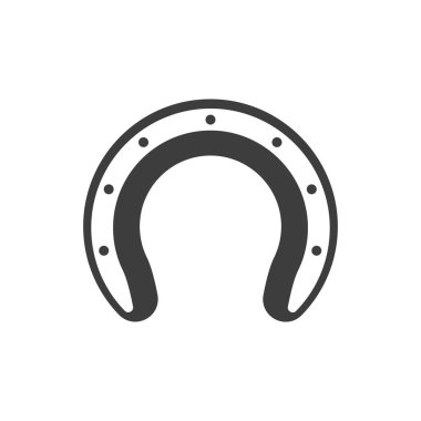 At nalı ikonu, şans ve servet sembolü. Amblem iyi şans ve dekorasyon getirir. Vektör