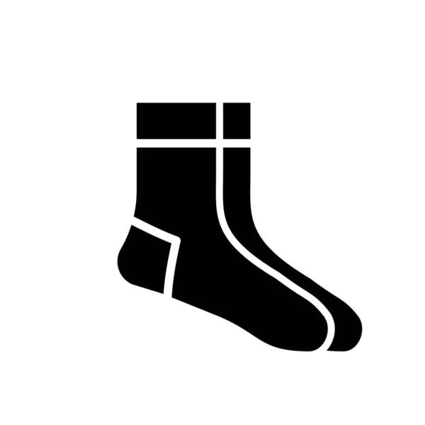 袜子图标 圣诞袜病媒图解 简单的矢量说明 — 图库矢量图片