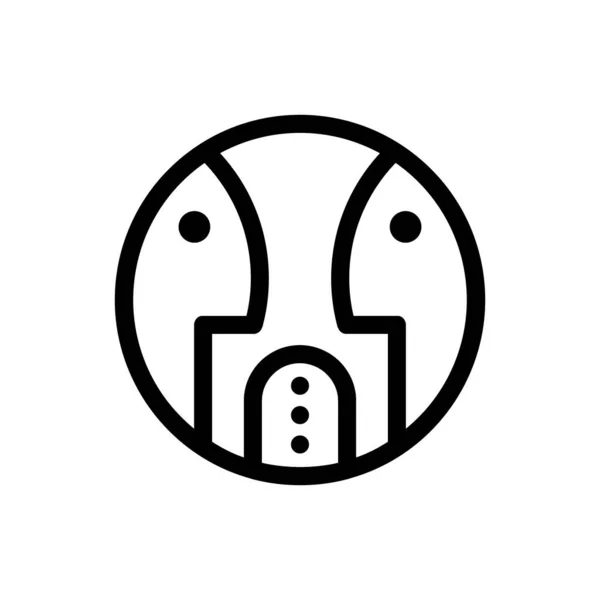 Talk Tech Logo Desain Bentuk Pada Latar Belakang Putih Vektor - Stok Vektor