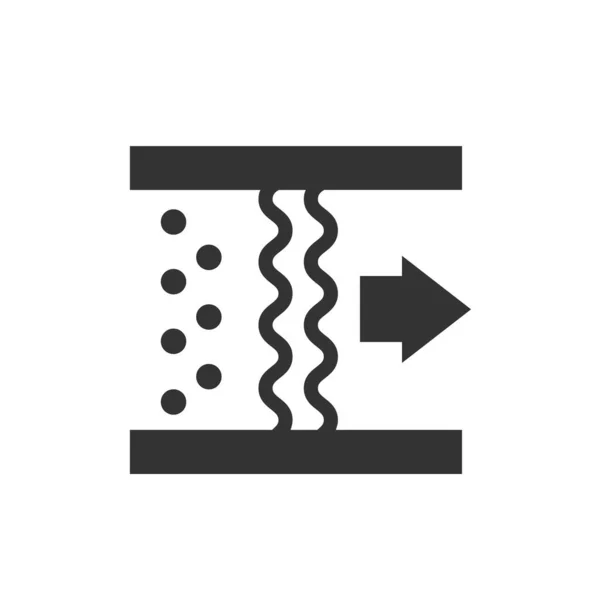 Ícone Filtro Filtro Partículas Sólidas Estilo Tendência Existências Vectores —  Vetores de Stock