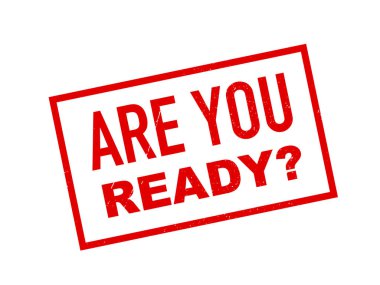 Beyaz arkaplanda damga hazır mı?