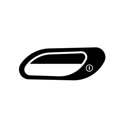 Beyaz arka planda kapının kilidi var. Vektör