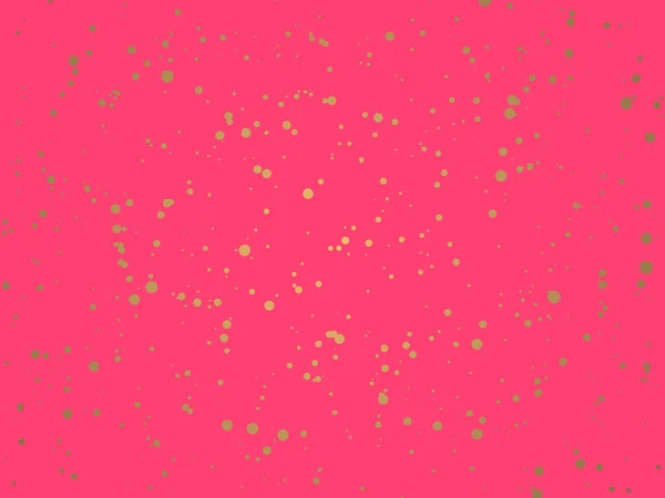Cascades Paillettes Dorées Bulles Champagne Particules Étoiles Sur Fond Rose — Image vectorielle