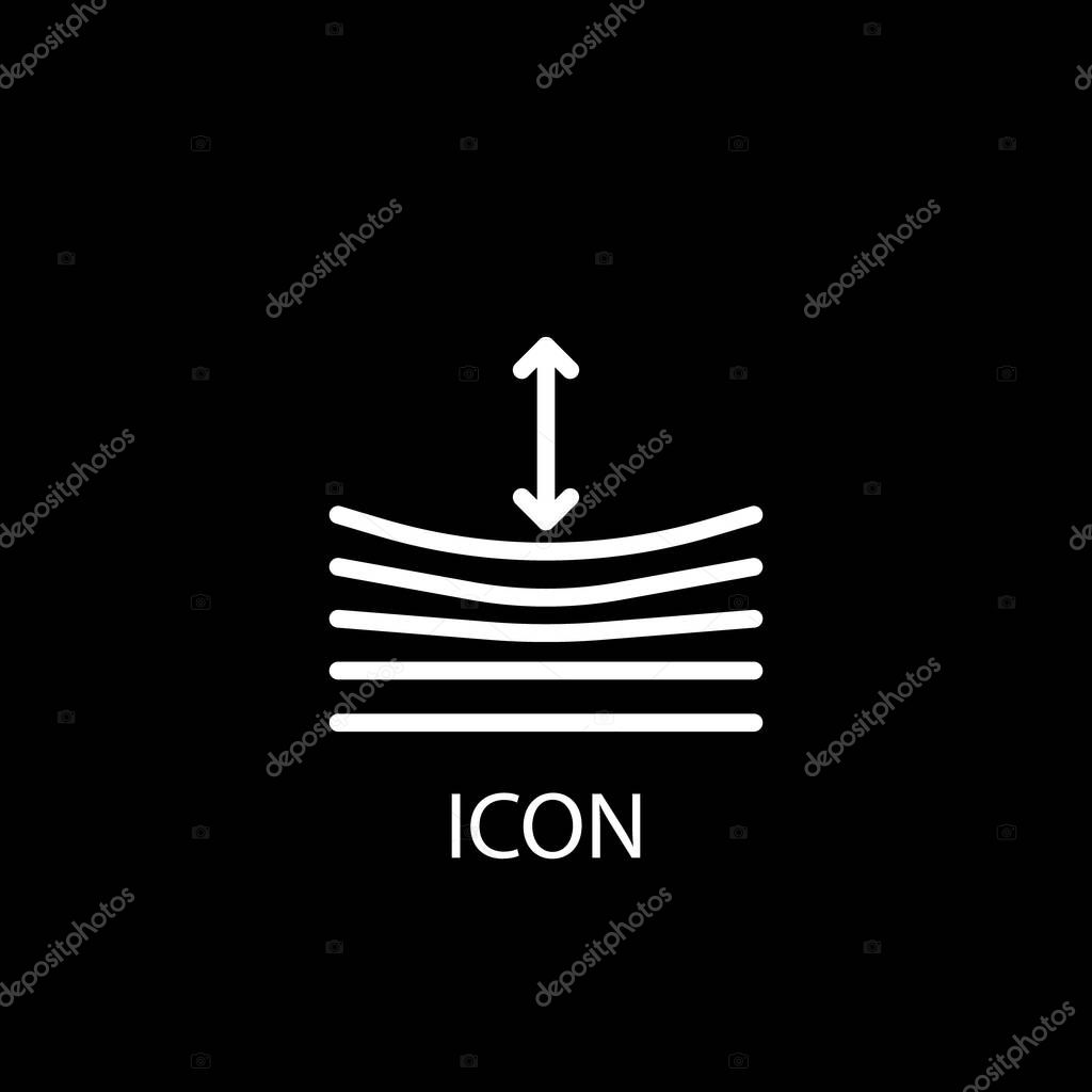 Resilience icon on black background. Vector illustration. Eps 10.