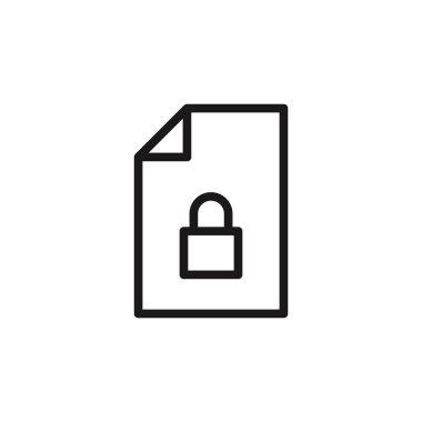 Beyaz arkaplanda satır biçiminde dosya simgesi. Vektör