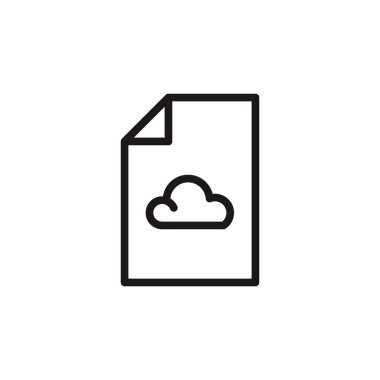 Beyaz arkaplanda satır biçiminde dosya simgesi. Vektör