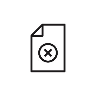 Beyaz arkaplanda satır biçiminde dosya simgesi. Vektör