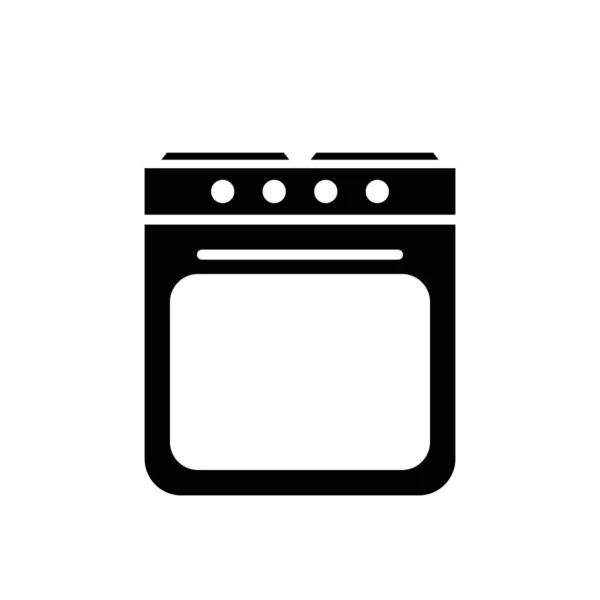 Cooker Appliance Vector Icon White Background — Stock Vector