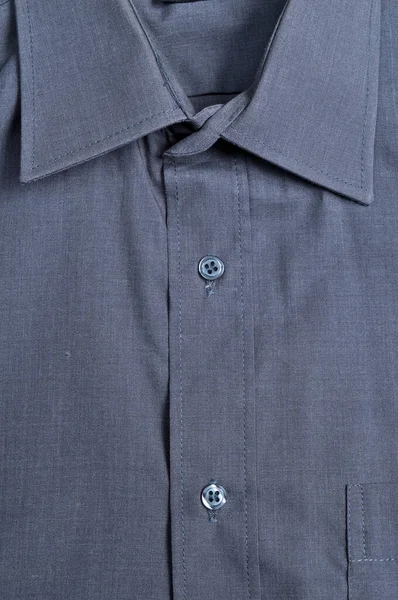 Camisa Clásica Gris Detalle Delantero Moda Texturas Textiles Tejidos Tendencias — Foto de Stock