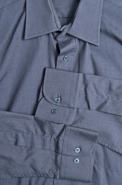 Gray classic shirt front detail. Fashion, textile textures, fabrics and trends