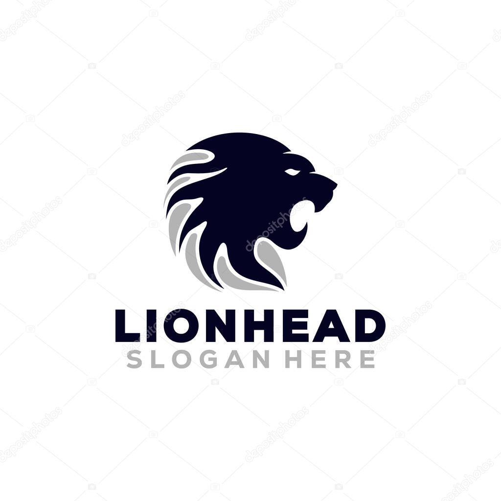 Head lion animal design vector