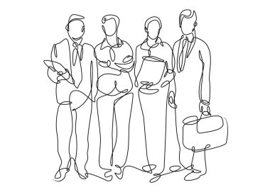 Sürekli bir çizilmiş çizgiyi iş takım