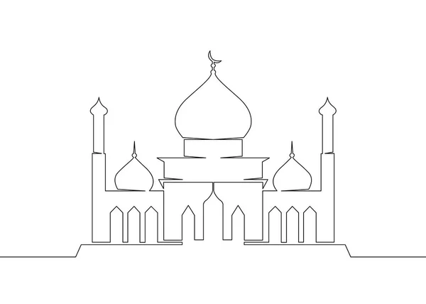 Τζαμί Ισλάμ θρησκεία αραβική αρχιτεκτονική — Διανυσματικό Αρχείο