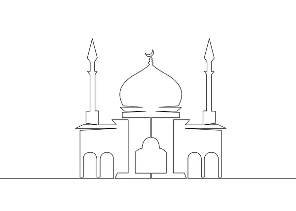 Arabské mešity islám náboženství — Stockový vektor