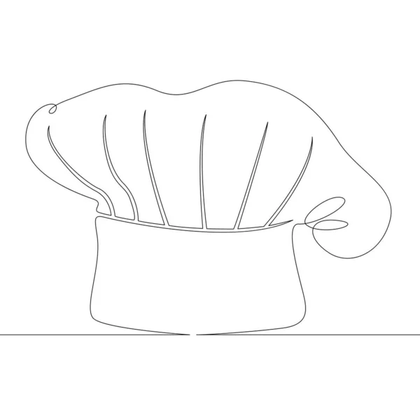 Hat, chef, uniform, restaurant, cook, food, cuisine, professional,cafe — Stock Vector