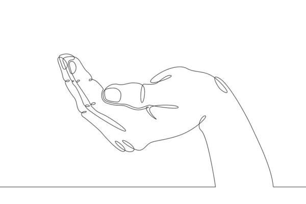 Mão braço dedo objeto gesto sinal palma punho — Vetor de Stock