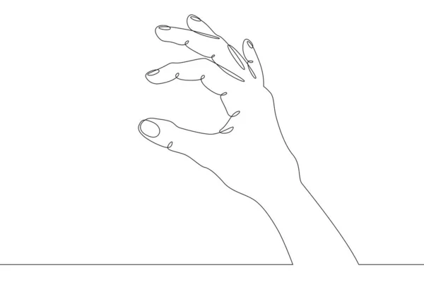 Hand Arm Finger Objekt Geste Zeichen Handfläche Faust — Stockvektor