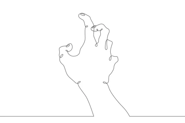 Kézi karujj objektum gesztus jel tenyér ököl — Stock Vector