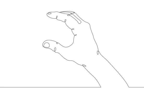 Hand Arm Finger Objekt Geste Zeichen Handfläche Faust — Stockvektor