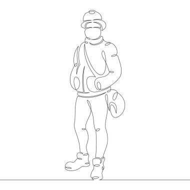 İş yerinde kask takan mühendis.