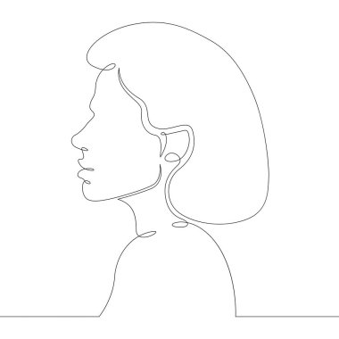 Genç kadın portre portresi. Kafa travması.