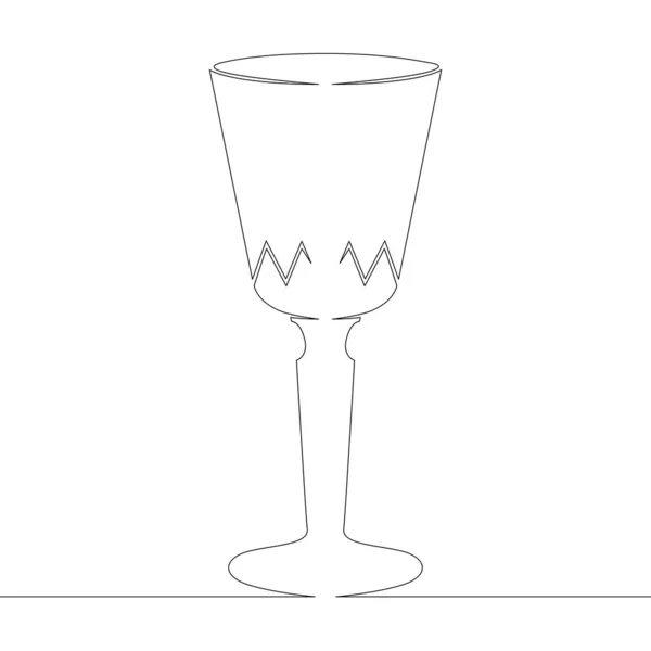 Tazza di vetro per bevande alcoliche e vino — Vettoriale Stock