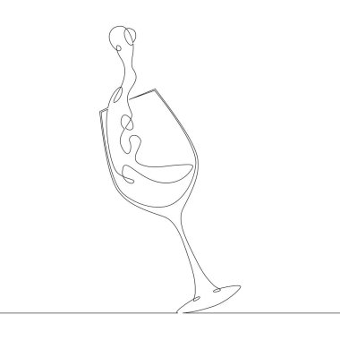 Alkollü içecekler ve şarap için cam kase.