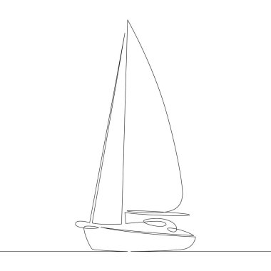 boat dinghy yacht sailboat sail ship clipart