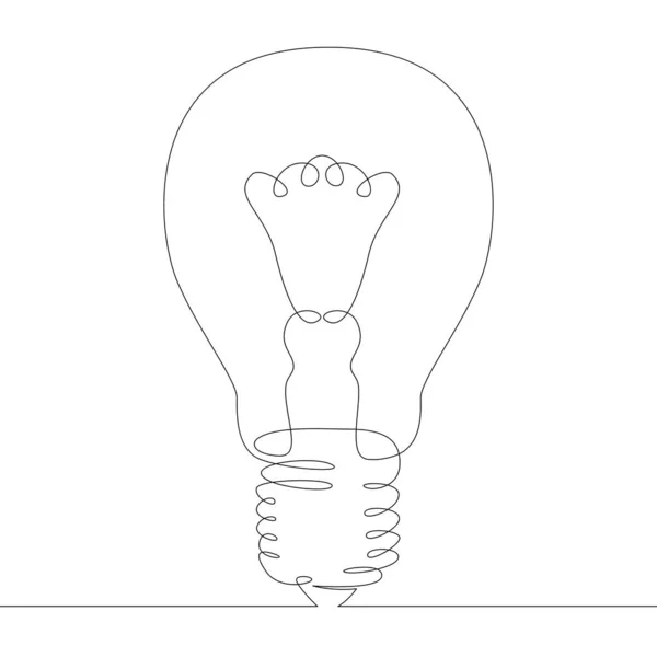 백 열 필라멘트 발광 램프 — 스톡 벡터
