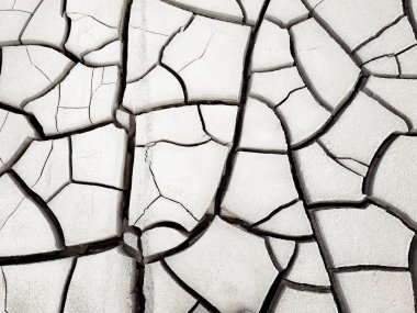 Kurutulmuş kırık toprak, küresel ısınma, kuraklık. Arka plan resmi