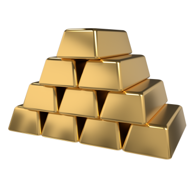 Altın külçeleri. Bir yığın altın. Altın külçelerinin 3 boyutlu çizimi. İş mali bankacılık kavramı