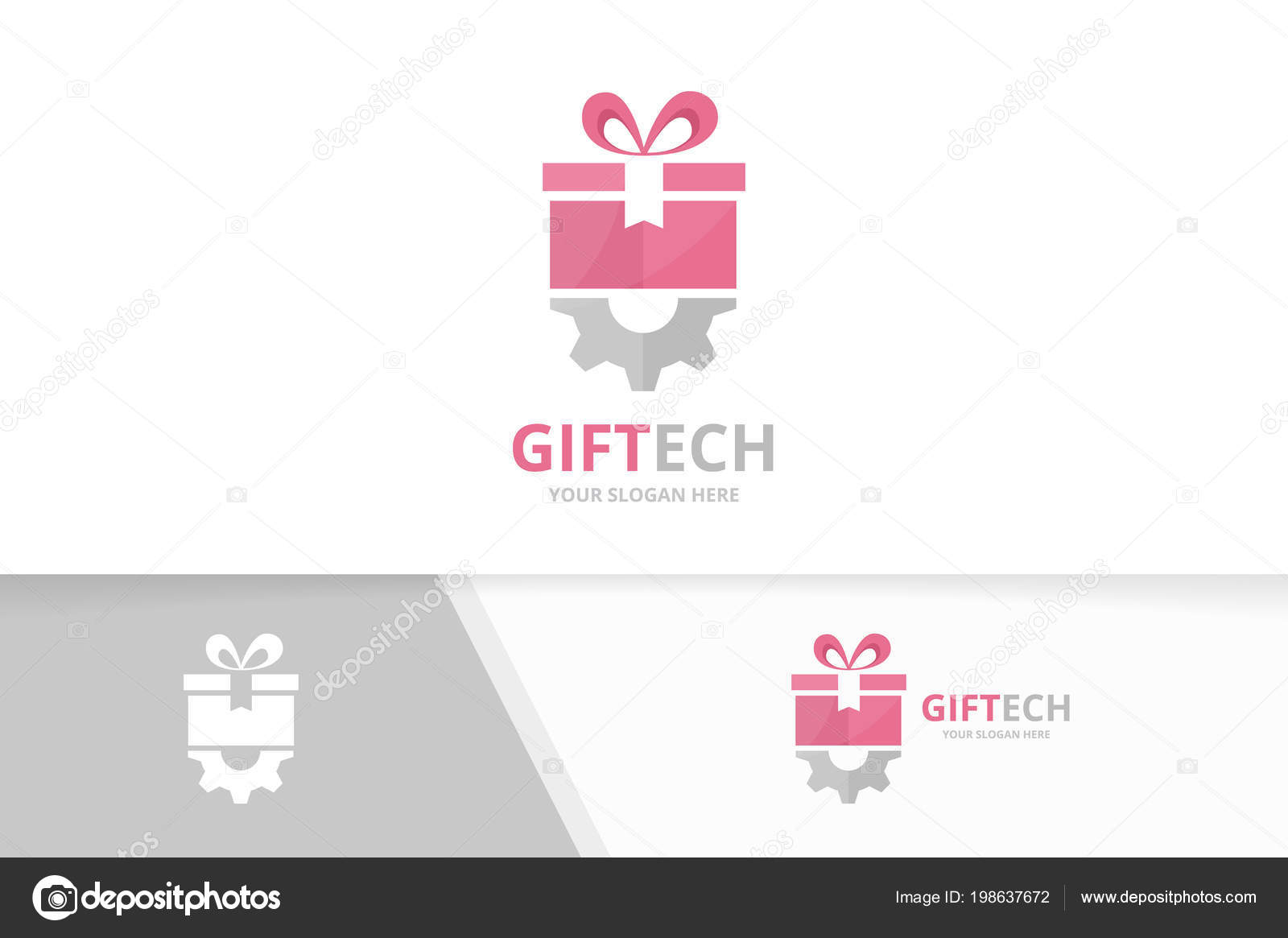 Vector Gift And Gear Logo Combination Present And Mechanic Symbol Or Icon Unique Surprise And Industrial Logotype Design Template Vector Image By C Lifeking Vector Stock