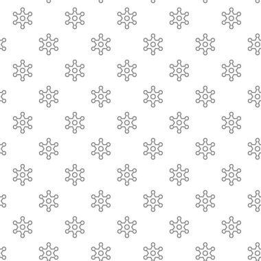 Basit polis ve şerif rozeti seamless modeli ile çeşitli simgeler ve semboller beyaz arka plan düz vektör çizim üzerinde star